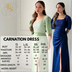 FREESIZEPH CARNATION LONG MODERN FILIPINIANA DRESS FIT UP TO 2XL Casual Womenswear Women Apparel Gowns Dresse Maxi White Lady Fitted