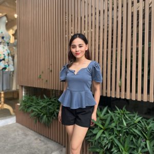 FREESIZEPH | TERESSA NEOPRENE OFFICE BLOUSE FIT UP TO LARGE