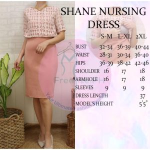SHANE NEOPRENE LACE BREASTFEEDING NURSING FOR BAPTISM OFFICE SEMI-FORMAL DEDICATION DRESS