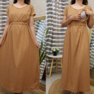 SARAH COTTON NURSING DRESS FITS M TO 2XL - Image 9