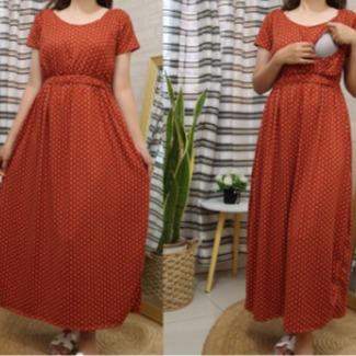 SARAH COTTON NURSING DRESS FITS M TO 2XL - Image 10