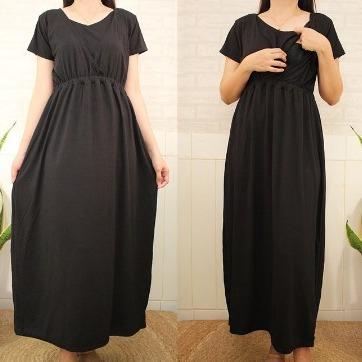 SARAH COTTON NURSING DRESS FITS M TO 2XL - Image 3