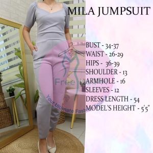 MILA NEOPRENE FORMAL JUMPSUIT FREESIZE Womenswear Clothes Dress Women Lady