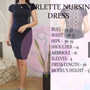 FREESIZE.PH SCARLETTE 2 WAYS TO WEAR FORMAL OFFICE DRESS NEOPRENE AND LACE WITH COTTON SPANDEX LINING FIT MEDIUM TO LARGE