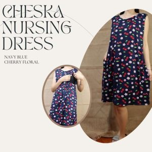 CHESKA NURSING DRESS FREESIZE FIT UP TO XL
