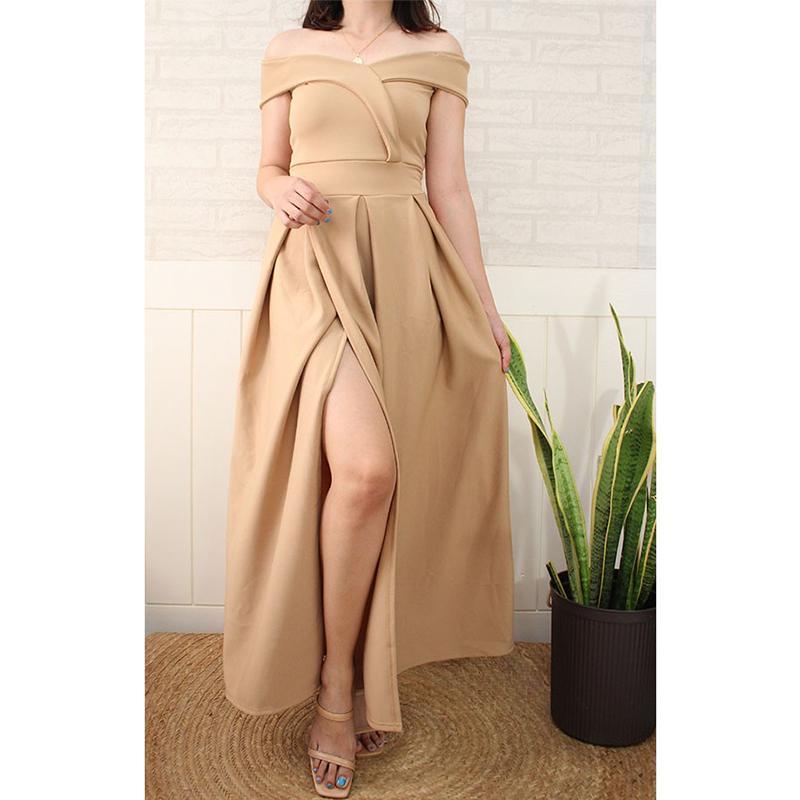 VALERIE NEOPRENE LONG DRESS FORMAL WEAR FREESIZE FIT SMALL TO SEMI-LARGE Womenswear Clothes Island Women Garments Lingerie Lady Comfort Elegant Minimalist Gowns - Image 21