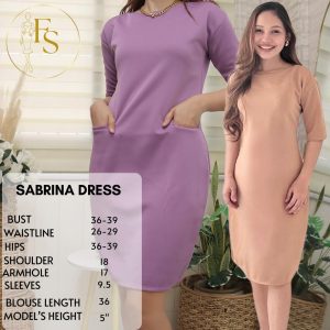 SABRINA OFFICE DRESS CORPORATE DRESS NEOPRENE FREESIZE iglesia ni cristo