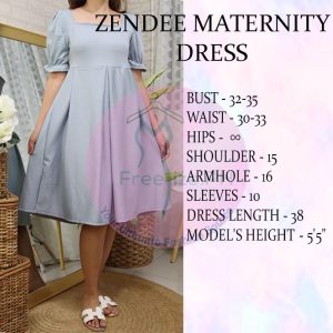 ZENDEE MATERNITY FORMAL OFFICE NEOPRENE DRESS FIT LARGE TO XL