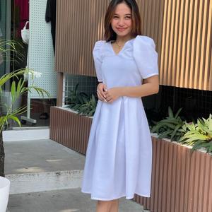 FREESIZEPH MARIE NEOPRENE DRESS FOR GRADUATION, CIVIL WEDDING, DEDICATION, BRIDAL DRESS, ALL FORMAL OCCASION