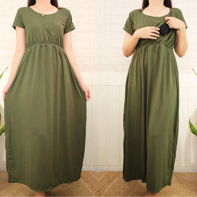 SARAH COTTON NURSING DRESS FITS M TO 2XL - Image 2