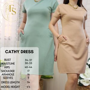 CATHY NEOPRENE DRESS OFFICE DRESS SEMI FORMAL FREESIZE FIT M TO L Womenswear Clothes Dresse Workwear