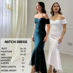 MITCH LONG GOWN NEOPRENE LONG DRESS FREESIZE FIT SMALL TO MEDIUM Formal Womenswear Formal Wear Workwear