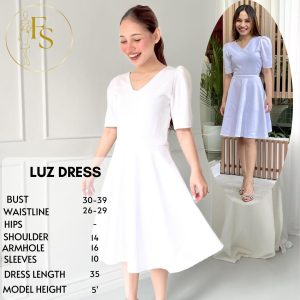 LUZ NEOPRENE DRESS SEMI FORMAL OFFICE DRESS FREESIZE Womenswear Clothes Workwear Women Dresse
