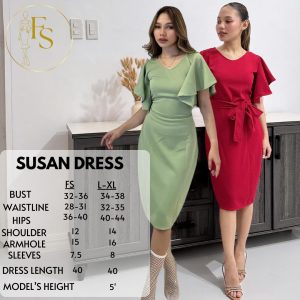 SUSAN NEOPRENE DRESS 2 SIZES HIGH QUALITY SEMI FORMAL OFFICE DRESS Womenswear Clothes Apparel Women Island Medium Formal Wear Dresse Lady Workwear