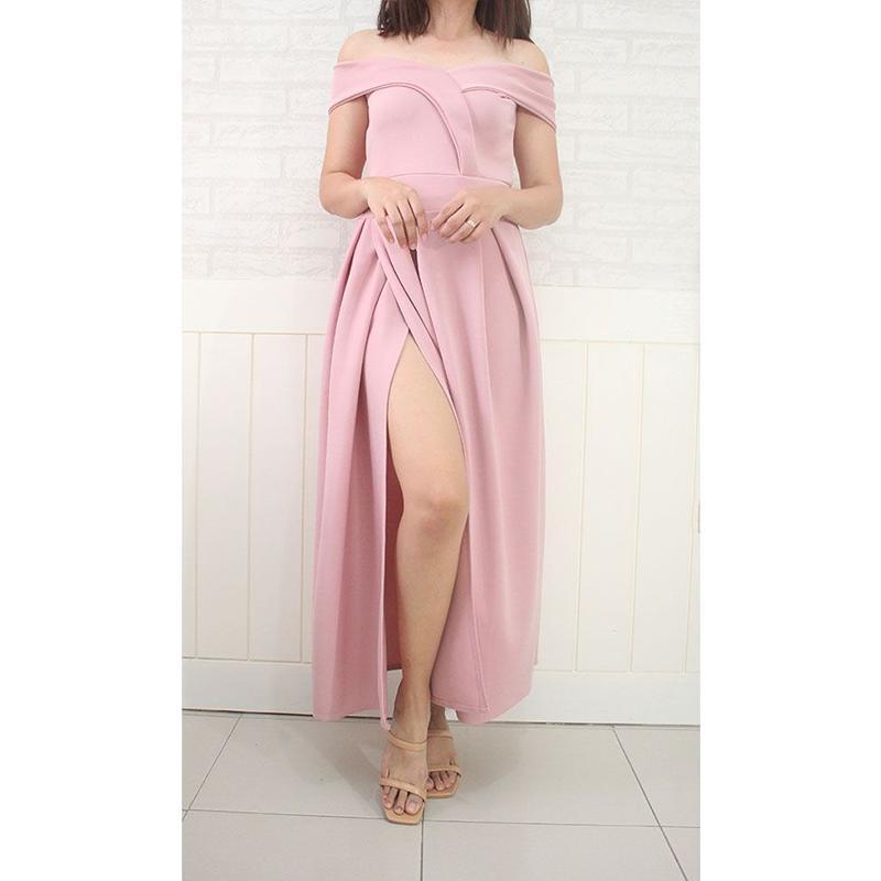 VALERIE NEOPRENE LONG DRESS FORMAL WEAR FREESIZE FIT SMALL TO SEMI-LARGE Womenswear Clothes Island Women Garments Lingerie Lady Comfort Elegant Minimalist Gowns - Image 23