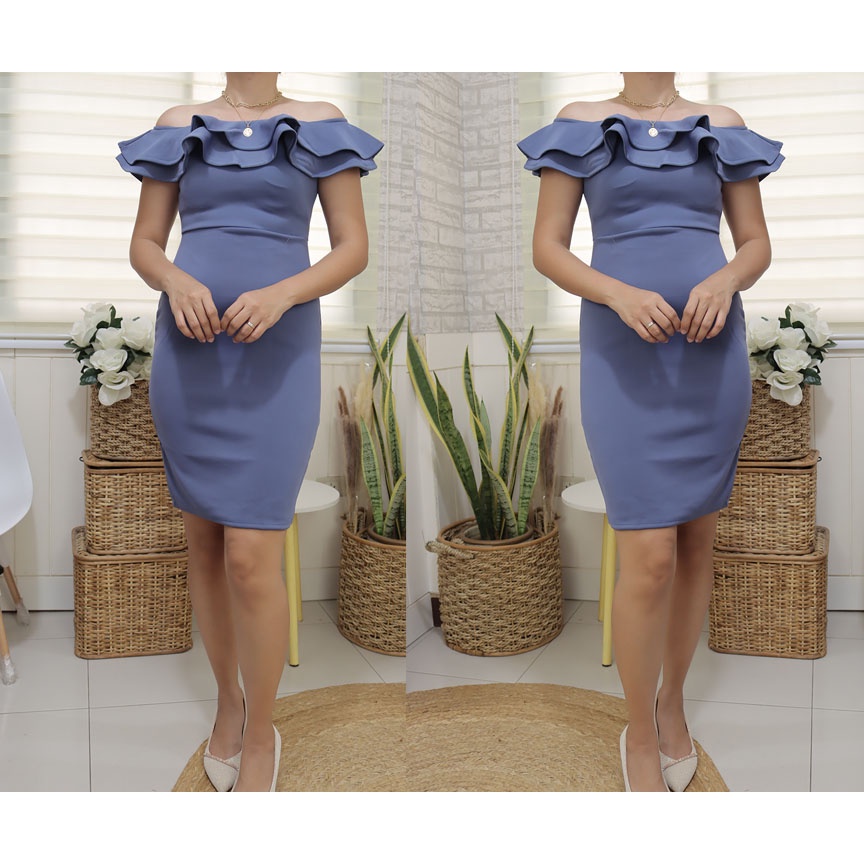 JODIE FORMAL DRESS NEOPRENE FIT SMALL TO MEDIUM FRAMES Womenswear Women Dresse Formal Wear - Image 9
