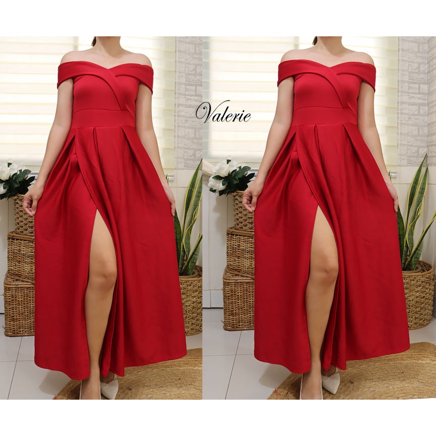VALERIE NEOPRENE LONG DRESS FORMAL WEAR FREESIZE FIT SMALL TO SEMI-LARGE Womenswear Clothes Island Women Garments Lingerie Lady Comfort Elegant Minimalist Gowns - Image 15