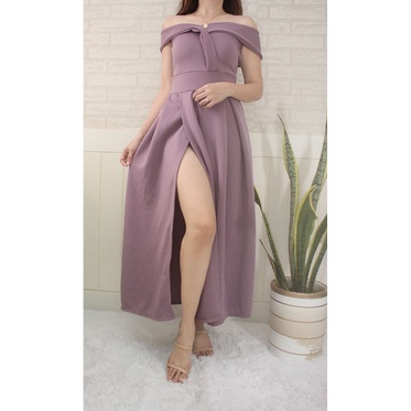 VALERIE NEOPRENE LONG DRESS FORMAL WEAR FREESIZE FIT SMALL TO SEMI-LARGE Womenswear Clothes Island Women Garments Lingerie Lady Comfort Elegant Minimalist Gowns - Image 6