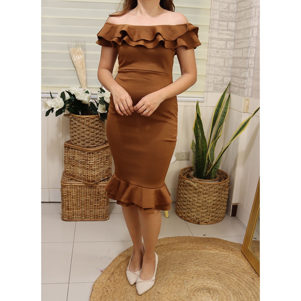 JADE NEOPRENE DRESS FIT S TO SEMI-LARGE SEMI-FORMAL FORMAL Womenswear Women Apparel Medium Lingerie Formal Wear Dresse Lady - Image 10