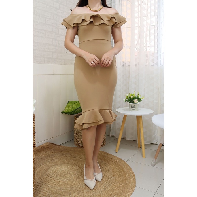 JADE NEOPRENE DRESS FIT S TO SEMI-LARGE SEMI-FORMAL FORMAL Womenswear Women Apparel Medium Lingerie Formal Wear Dresse Lady - Image 8