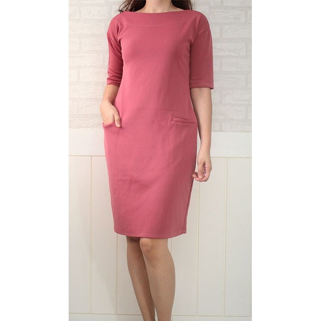 SABRINA OFFICE DRESS CORPORATE DRESS NEOPRENE FREESIZE iglesia ni cristo - Image 15