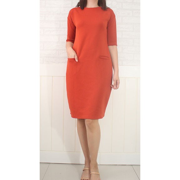 SABRINA OFFICE DRESS CORPORATE DRESS NEOPRENE FREESIZE iglesia ni cristo - Image 5