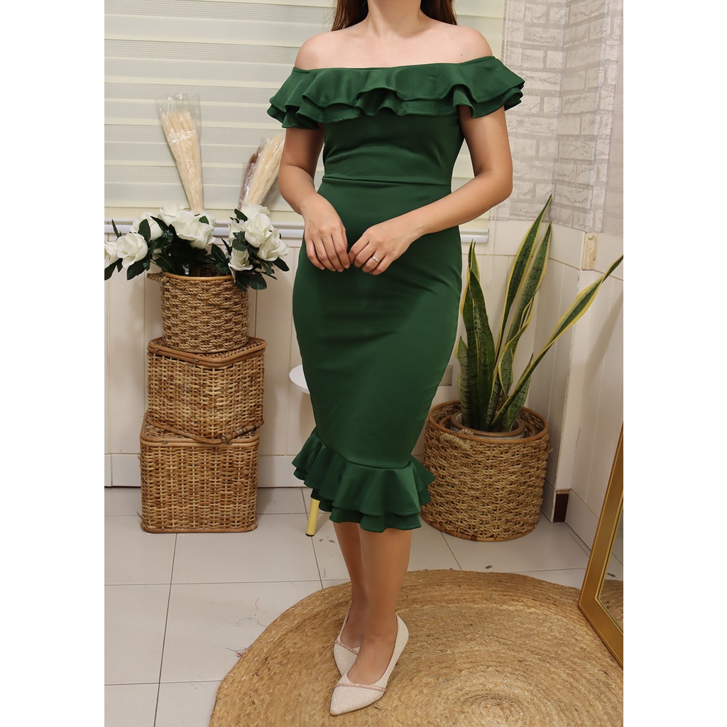 JADE NEOPRENE DRESS FIT S TO SEMI-LARGE SEMI-FORMAL FORMAL Womenswear Women Apparel Medium Lingerie Formal Wear Dresse Lady - Image 15
