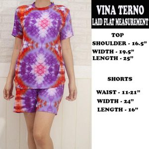 VINA TSHIRT AND SHORTS TERNO NURSING/MATERNITY FIT UP TO XL