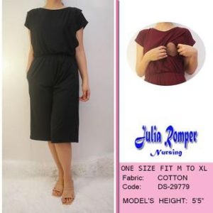 JULIA COTTON NURSING ROMPER CAN FIT UP TO LARGE