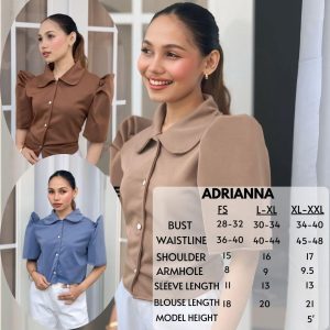 FREESIZEPH | ADRIANNA MODERN FILIPINIANA BLAZER BUTTON DOWN W/ COLLAR FIT UP TO 2XL