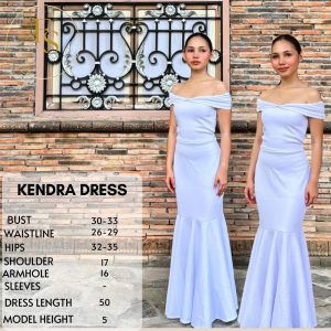 KENDRA FORMAL NEOPRENE LONG DRESS FREESIZE